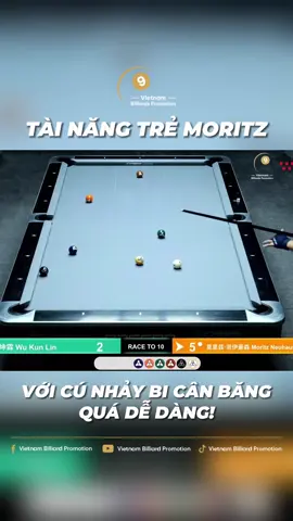 Nhảy bi cân băng cực mềm từ Moritz Neuhausen!!! #vietnambilliardspromotion #billiards #WNT #ranking #event #matchroompool #rassonlushanopen #reels #viral