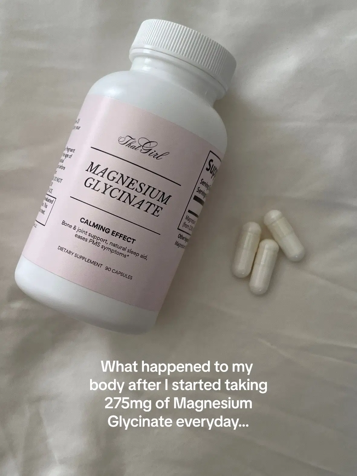 Should i make this a series? #supplementsforwomen #magnesiumglycinate #pcos #moonface #wellnesstips #wellnesstok @thatgirlstore.com 