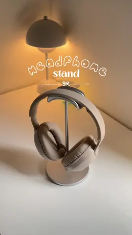 finally, perfect stand for my headphone! 🎧ྀི #headphonestand #standheadphone #headphone #desktour #deskdecor #shopeehaul #headsetstand 