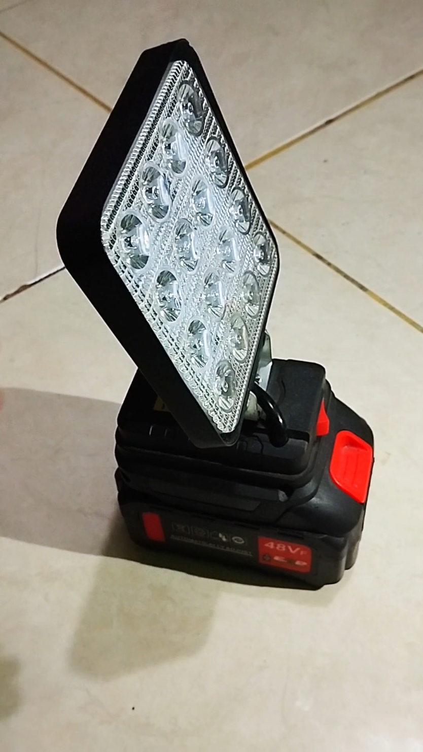 TERLARIS !! Lampu Sorot Led Cordless Lithium Electric Lampu Tembak Baterai 48 Volt putih baru Hanya Rp95.000 - 330.000! #lampu #lampusorot #lampuledsorot #cordless #lampuportable #lampucas 