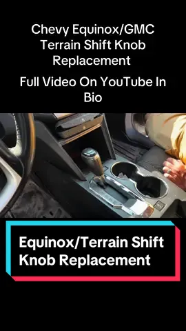 #chevyequinox #gmcterrain #shiftknob #autotips #cartips #mechanic 
