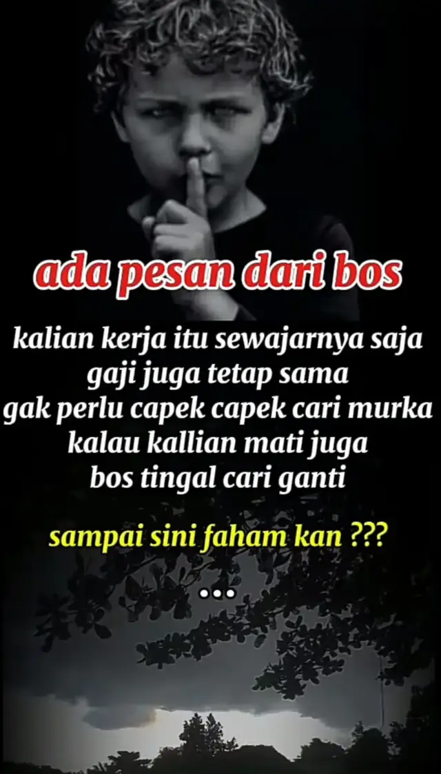 kritik yg suka cari muka sama bos