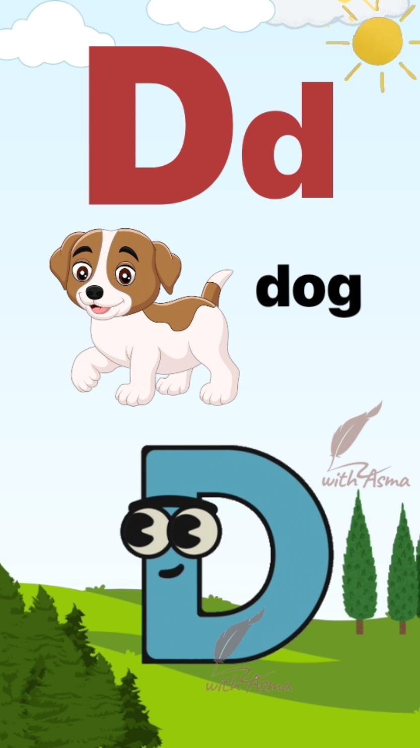 learn the alphabet the letter D  Welcome to our fun and engaging English alphabet series! Today, we're learning about the letter 