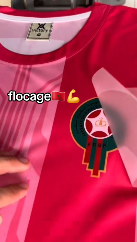 Aller le maroc :flocage logo equipe du maroc🇲🇦#morocco #maroc #flocage #equipedumaroc #marocain #marocaine #pyf #foryou 