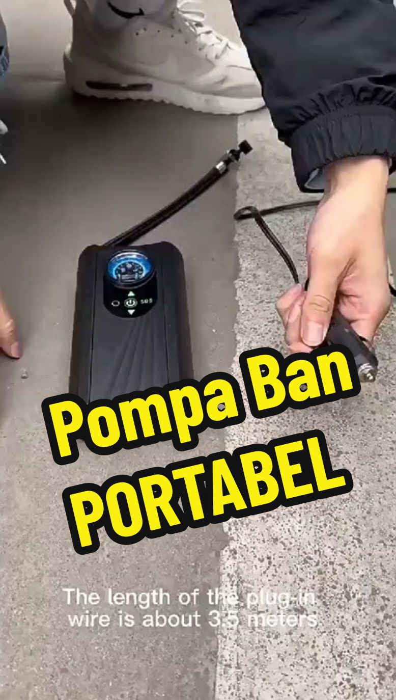 Pompa Ban Elektrik adalah solusi praktis dan efisien untuk menjaga tekanan ban kendaraan Anda.  Dengan desain kompak dan portabel, pompa ini memudahkan Anda untuk mengisi udara pada ban mobil, motor, atau sepeda kapan saja dan di mana saja Pompa Ban Elektrik adalah alat wajib bagi pengemudi yang mengutamakan keselamatan dan kenyamanan berkendara. Dengan fitur yang user-friendly dan performa yang handal, pompa ini memastikan ban Anda selalu dalam kondisi optimal. #pompaban #pompaangin #fyp #foryoupage  #wibgajian #otomotif #pompabanmobil #tekananban #sepedamotor 