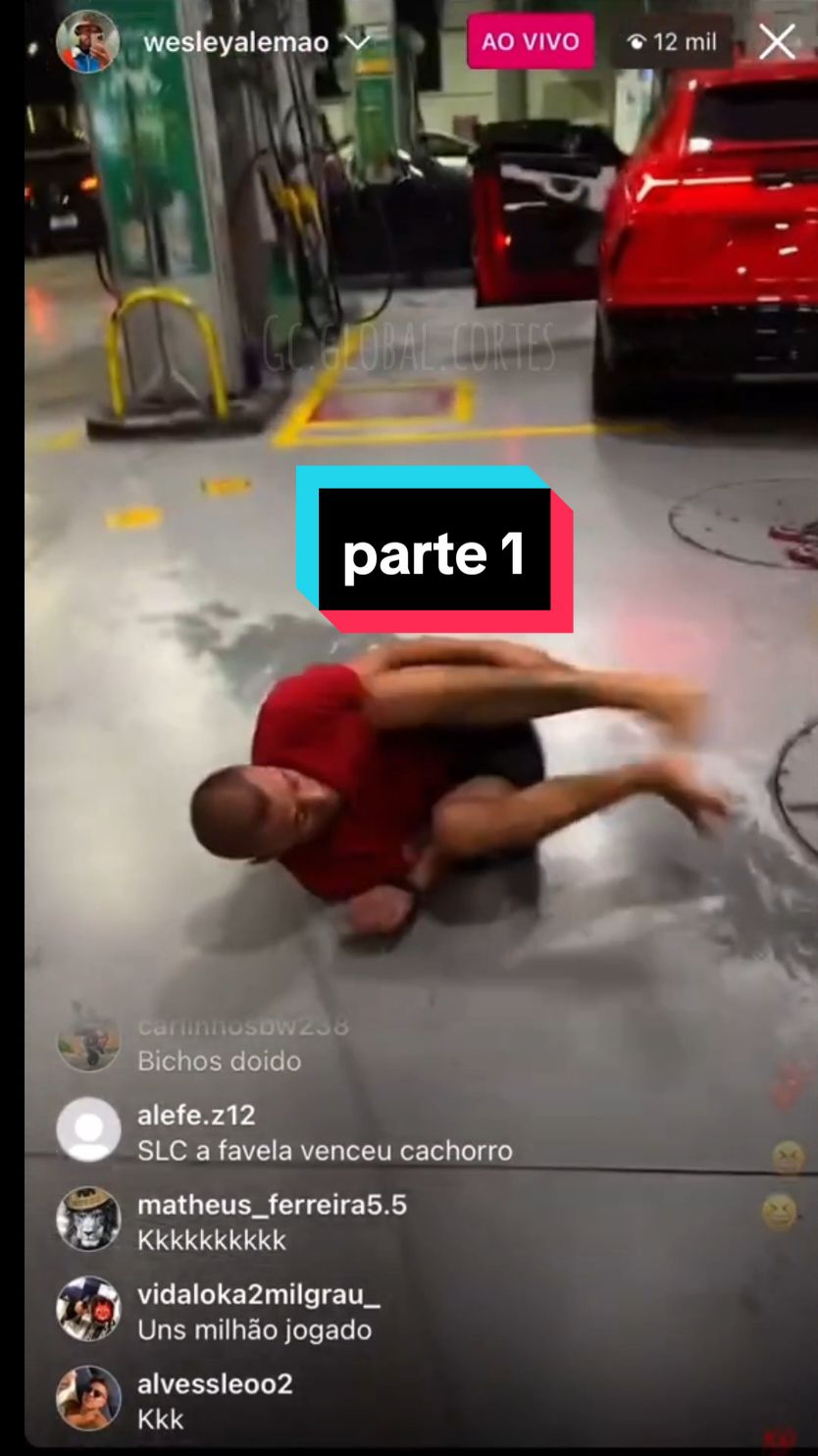Wesley Alemão Live no posto de Gasolina kkkkk #wesleyalemao #live #story #viral #meme 