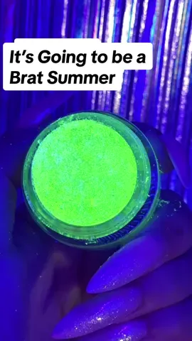 Replying to @bykatrosel Brat summer 💚 #glitter #glittergel #glittermakeup #glittereyeshadow #neonmakeup #brat #slayfire #slayfirecosmetics 