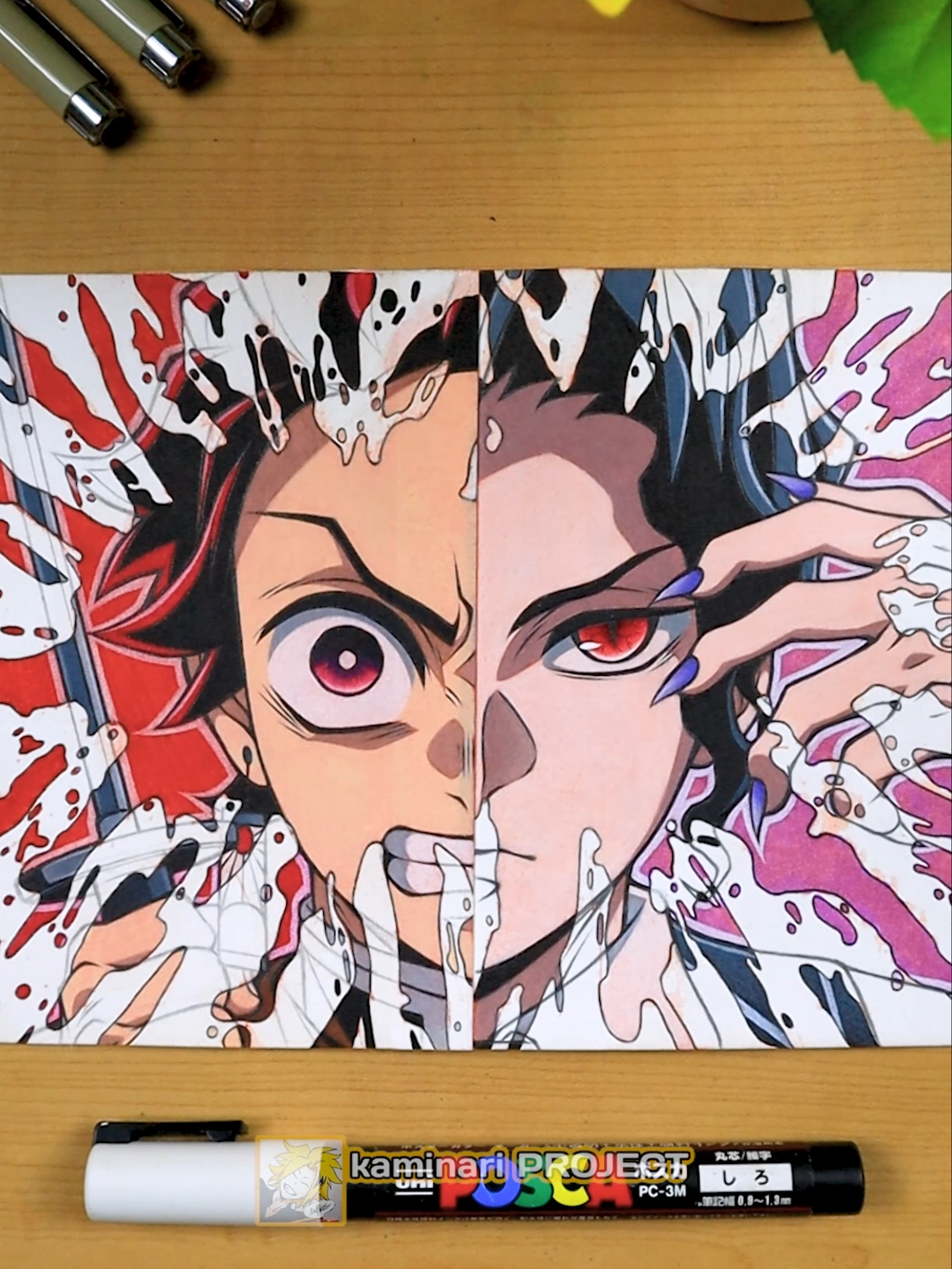 Drawing Tanjiro Kamado VS Kibutsuji Muzan - from Demon Slayer || Part 2 with Apps AR Drawing #fyp #anime #art #drawing #tanjiro #tanjirokamado #muzan #kibutsujimuzan#demonslayer #kimetsunoyaiba