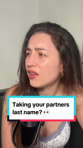 Taking your partners name? 👀@MaggieA  #couples #relationships #weddingtiktok 