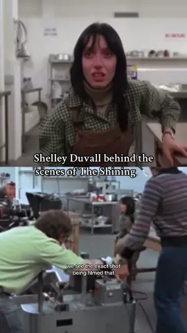 Before anyone comments otherwise discrediting Shelley….YES Shelley is actually acting here because she was a talented actress who knew exactly what she was doing and signing up for. 👏🏻 Video clip and audio from the recent “Shine On” documentary – you can watch the entire 20 minute doc on YouTube. #shelleyduvall #theshining #wendytorrance #1980s #horror #behindthescenes #onset #stanleykubrick 