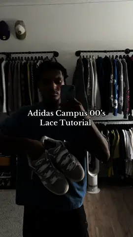 Best way to lace the adidas campus. #fyp #sneakers #shoes #adidascampus00s #adidascampus #campus00s #lacetutorial #howtolace #fashion #trending #viral #foryou #foryoupage 