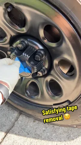 #foryou #satisfying #asmr #fypシ゚viral #detailing #cardetailing #auto #peeling #tape #transformation #gmc #logo #satisfyingvideo 