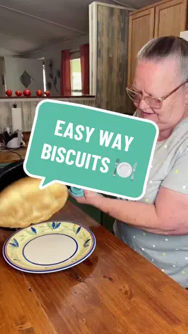 Easy Way Biscuits 💕 Ingredients: • 2 tbsp vegetable shortening, melted • 2 heaping cups Martha White self-rising flour • 1 1/2 cups milk • Water (as needed) • Additional vegetable shortening for brushing Instructions: 1. Preheat oven to 425°F (220°C). Place 2 tbsp of vegetable shortening in a 10-inch cast iron skillet and melt in the oven. 2. In a bowl, make a well in the flour and pour in milk. Add melted shortening from skillet. Stir until well combined; adjust consistency with water if needed. 3. Spoon dough into hot skillet. Brush with melted shortening. 4. Bake for 20 minutes until golden brown. Switch oven to broil and brown the tops. 5.  Enjoy these homemade biscuits the easy way - Y’all Hungry?  #biscuit #biscuits #homemadebiscuits #easybiscuitrecipe #easybiscuits #mamawgail #MamawGailCooks #Mamawcooking #Southerncooking #appalachian #appalachia #Mamaw#appalachiancooking #cookin #Recipe #oldfashioned #grandma #grandmaontiktok #grandmascooking #oldfashionedcooking #cookingrecipe #EasyRecipe #homecook #homecooking #cookingforfamily #easythingstocook #newtotiktok #firstpost #fyp #stepbystep #cooktok