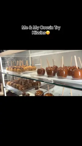 It was good! We’d definitely try em again! #kilwins #candy #apple #foryou #cousins #viral 