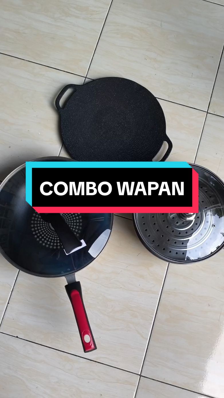 Paket Combo Alat Masak Wajan Batu Medis Anti Lengket Panci Kukus Wajan Pemanggang #wibgajian #paketcombomasak #wajandiamond #pancikukus #wajanpemanggang 