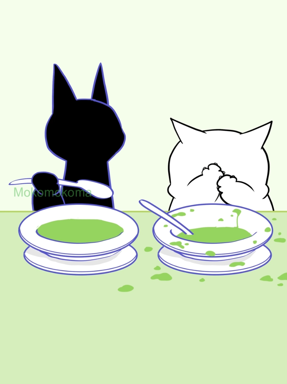 Messy Mukbang Cat🙀💥❗️ #mukbang #foodtiktokfood #animationtiktok #funnyanimation #アニメーション 