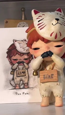 Hirono v1 The fox 🦊🎐 #hirono #arttoy #popmart #unboxing #blindbox #กล่องสุ่ม #เปิดการมองเห็น 
