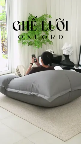 thoải mái ngồi nhiều tư thế trên ghế lười oxford nha cả nhà #gheluoi #gheluoihatxop #xuhuong #decor #noithatpassion 