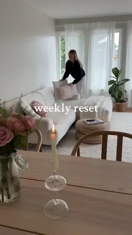 love a good weekly reset 😌🧖🏼‍♀️ #weeklyreset #sundayreset #resetroutine #resetwithme #CleanTok #apartmenttherapy 