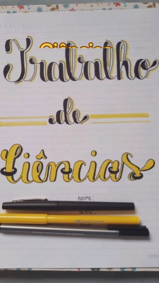 Respondendo a @tina062_ Capa de Ciências #capademateria #ideiadecapademateria #capadetrabalho #titulosfacilesybonitos #tutorialsimples 