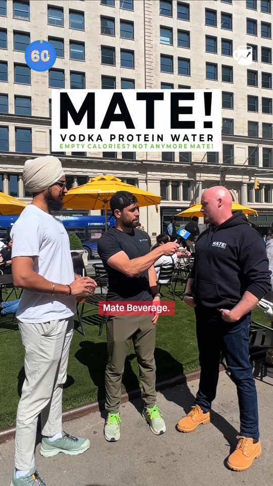 This business created the world’s first vodka protein water.  Would you take a meeting to invest? Comment below👇  @MATE! Vodka Protein Water #Protein #ProteinDrink #Alcohol #Vodka #startup #NYC