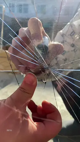 how to repair your broken window using nano glass repair fluid! #howto #diyrepair #homehacks #DIY #foryou 