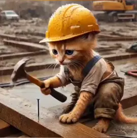 All in a day’s work #cat #catsoftiktok #ai #construction #sad #fypage #fypシ゚viral #fyppppppppppppppppppppppp #fypツ #viral 