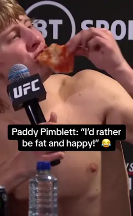 #PaddyPimblett kept it 💯 #UFC #mma #ufc304 #comedy #pizza 