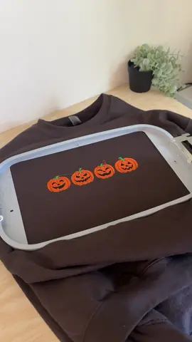 calling all the halloween lovers looking for sweatshirts 🎃 #halloween #embroidery #sweatshirtchallenge #autumnvibes 
