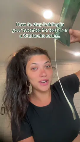 Pardon my messy hair.. but if only I knew $15 is all is took to grow my hair back sooner. You can fix your scalp for less than a starbucks order. #hairgrowth #rosemaryoil #healthyhair #covid19 
