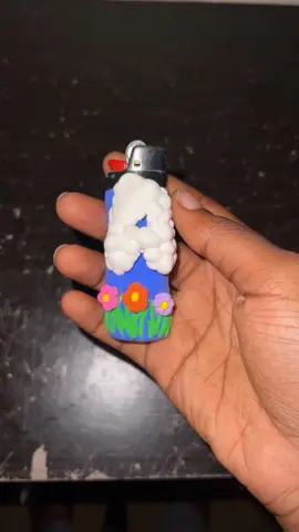 ☁️💙❤️‍🔥🪴🌸🪻🌼 This was fun to create.  #laquecyasheart #clay #clayart #clayideas #softairdryclay #polymerclay #claylighter #clayflowers #fyp #art #foryoupage #artistoftiktok #artistcheck 