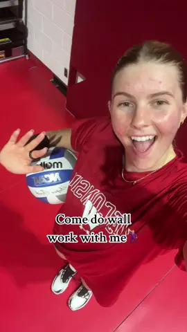 This is the music that plays in my head when im doing this  #wisconsinvolleyball #volleyballszn #wallwork  