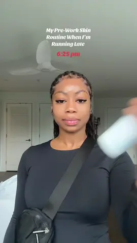 Here’s my 10-15 minute skincare routine before work when I am running late. Don’t worry though I make it to floor by 7 everytime 😂#skincare #glowyskin #clearskin #nursesoftiktok 