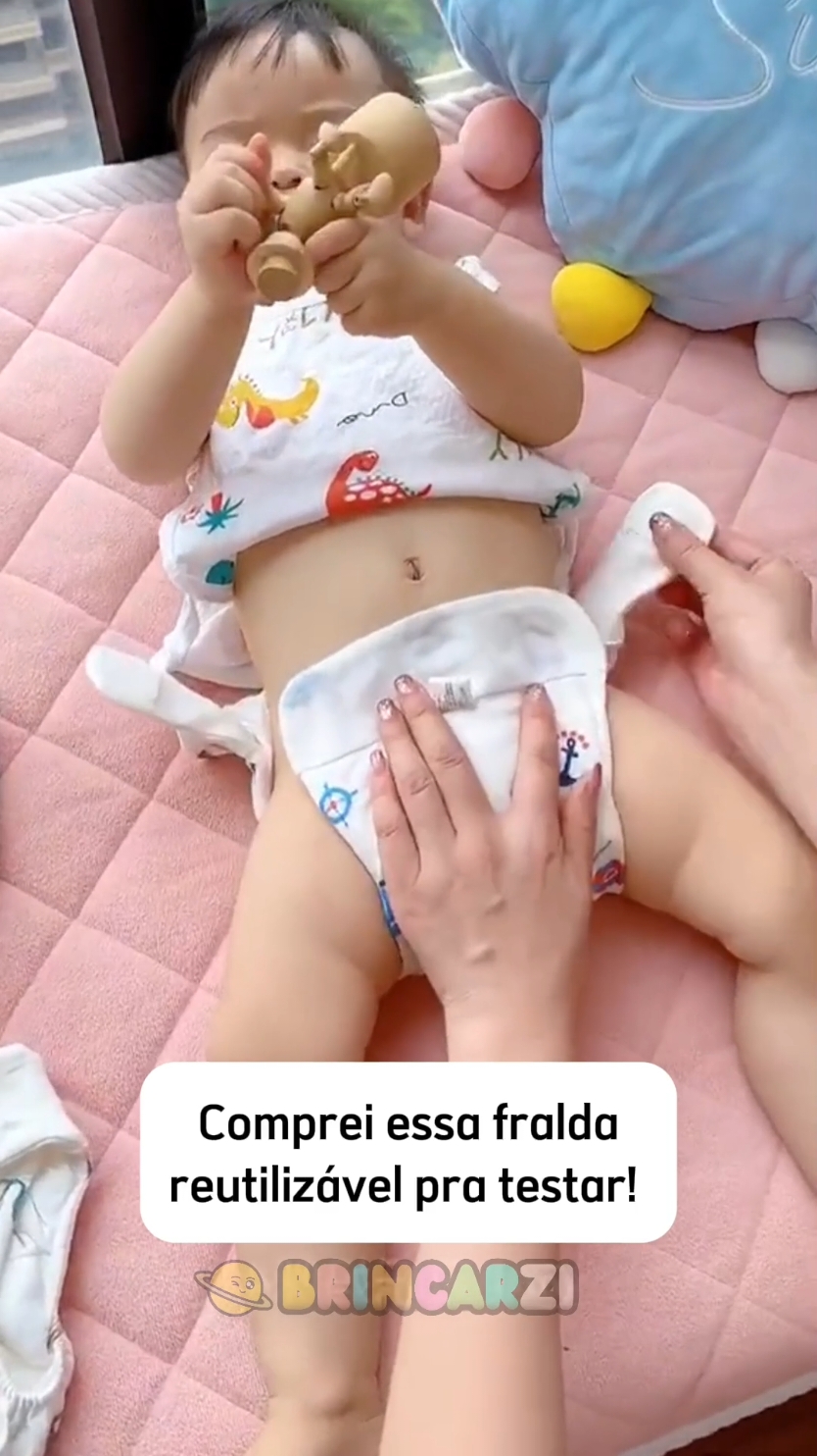 Fralda Reutilizável Ecológica 🧡  Link do nosso site na bio 👶