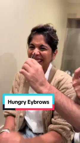Hungry hungry eyebrows 🐛