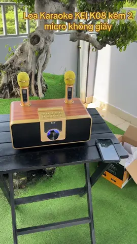 LOA KARAOKE BLUETOOTH KEI K08 CÓ LCD KÈM HAI 2 MICRO KHÔNG DÂY ÂM THANH LỚN HÁT HAY#manhtienmtmax #LearnOnTikTok #xuhuong 