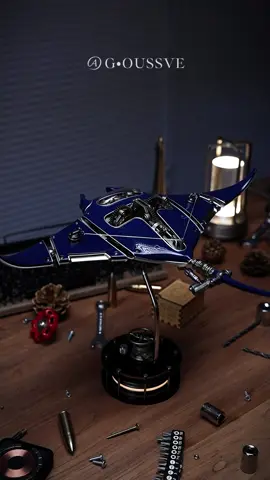 This is truly an irresistible desktop decoration! mechanical punk manta ray,with dynamic bionics and metal assembly.

Design Ideas:
Ecological sustainability is a link to life.
Ordnance
The beauty of bionic miniature and functional simulation of the movement habits of real creatures emphasizes the emotional accompaniment of the mechanical model creatures,
and draws closer to the symbiotic relationship between man and nature to advocate the protection of nature and ecology, 
so as not to allow the beauty of life to stay in a moment.

#design #desktour #desksetup #RoomTour #lamp #art #mechanical #handcraft #artworks #goussve #gift #bgoodshops #gift