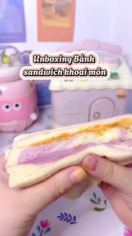 Bánh Sanwich bữa ăn sáng, ăn vặt tiện lợi#unboxing#vandon#xh#banhsandwichkhoaimon#banhsandwich 