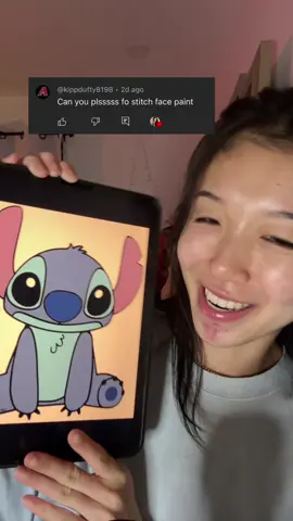 #ASMR STITCH FACE PAINT 🎨 #fyp #asmrtriggers #asmrroleplay #asmrsounds #foryou #asmrvideo #asmrrelax #asmrtingles #tingles #relaxing #personalattention #liloandstitch 