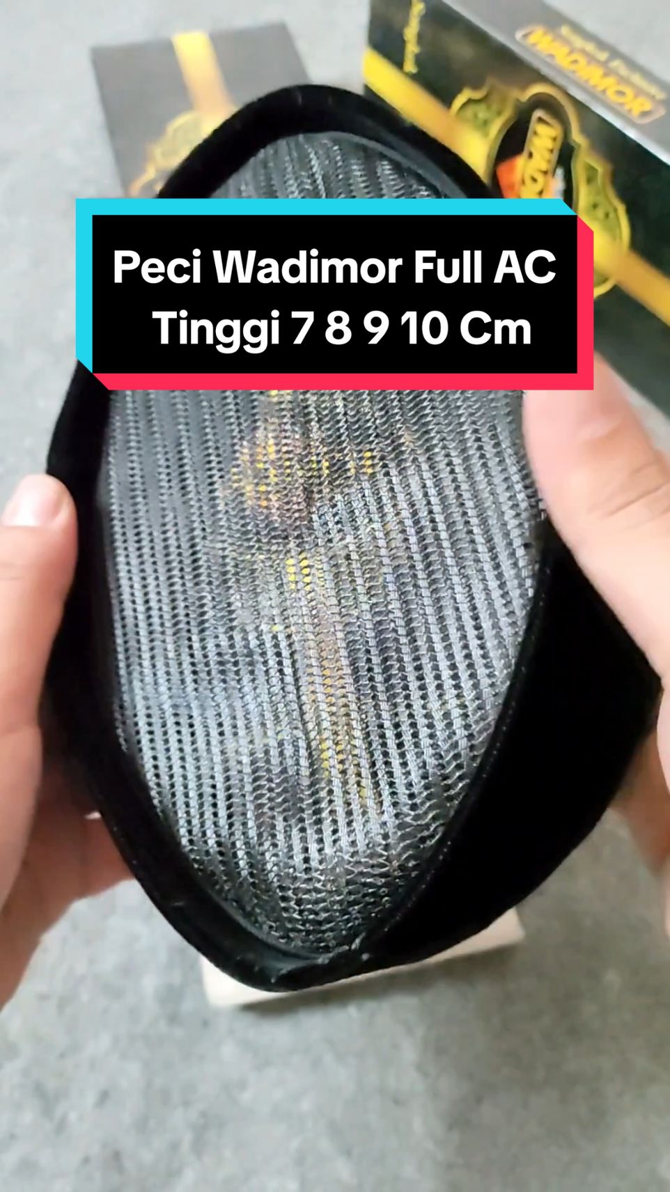 Peci Full AC Wadimor Full AC 🔥🔥 #wadimor #peci #songkok #kopiah #peciwadimor 