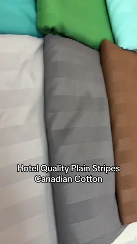 Hotel Quality Plain Stripes Canadian Cotton - available for checkout #plain #affordablefinds #bedroom #bedsheets #canadiancotton #goodquality #homedecor #hometokshop #budoloftheday #razonhomedecor 