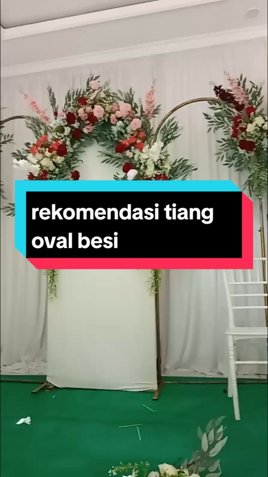 rekomendasi tiang oval besi #alatdekor #tiangbesidekorasi #tiang dekor oval adjust 
