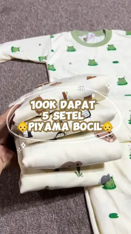 Gas bund di checkout 100ribu udah dalet 5 setel piyama tidur bocil, motifnya unisex anak cewe cowo bisa pake.. bahannya juga lumayan tebel dan adem🥰🫶 #setelananak #setelanbayi #piyamatidurbayi #piyamatiduranak #bajutiduranak #bajutidurbayi #bajubayimurah #fyp #xyzbca #wibgajian #jaminanhargatermurah 