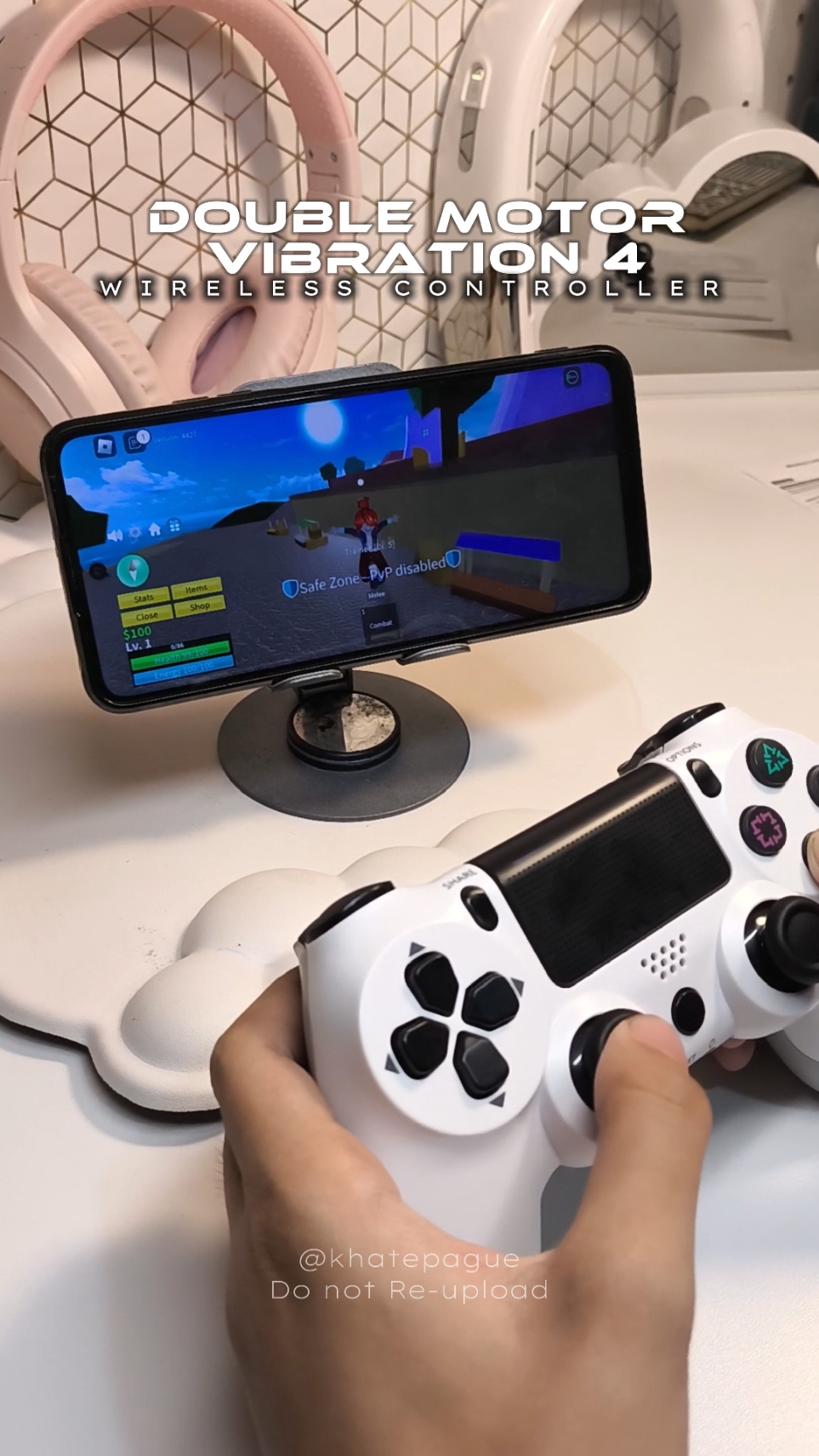 Double Motor Vibration 4 Wireless Controller  #kacoolmallph #wirelesscontroller #controller #game #gamer  #doublemotorvibration4 #fyp 