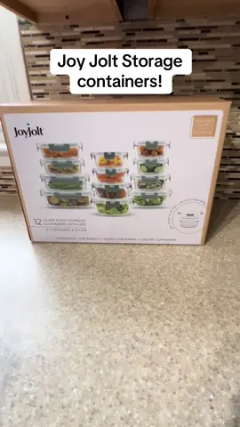 Joy jolt glass storage containers!! These are nice! #fypage #foryou #tiktokshop #foodstorage 