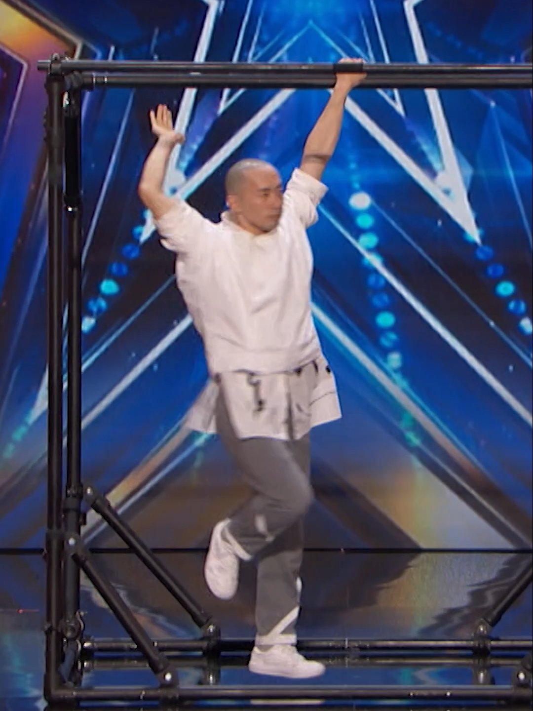 Dancers Defy Gravity! #dance #americasgottalent #agt2024 #gymnastics  AIRFOOTWORKS Dance To Justin Bieber's 