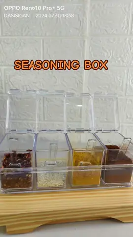 Crystal Seasoning Box #kitchenorganization #seasoningbox #spicestorage #kitchenessentials 