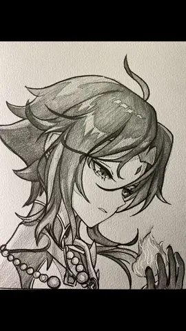 Xiao / 魈  #sketch #sketchdaily #GenshinImpact #xiaogenshinimpact #evansketch #艾文绘画 