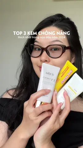 Top 3 kem chống nắng siêu thích trong nửa đầu năm 2024 #kcn #kemchongnang #badpeach 