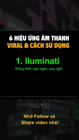 6 hiệu ứng âm thanh (sound effect) viral và cách sử dụng cho video phù hợp #soundeffects #viral #tiktok #xuhuong 